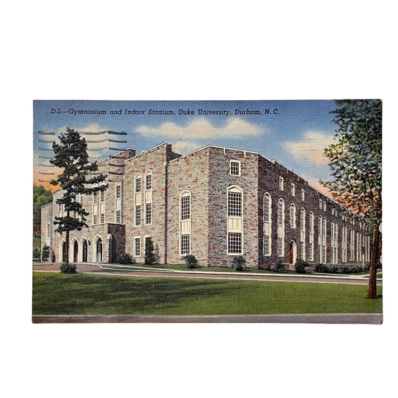 Duke University Durham North Carolina Vintage 1950s Linen Postcards Lot of 4 - Picture 5 of 6